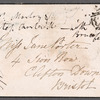 [Catherine?] Marlay to Jane Porter, autograph letter signed