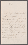 Letitia Emerson Tennent to Jane Porter, autograph letter signed