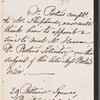 William Ogilvie Porter to John Shephard, autograph letter signed (copy?)