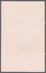 Charles S. Thiel to Jane Porter, autograph letter signed