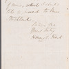 Henry C. Hart to [John Shepherd?], autograph letter signed