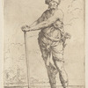 Soldier, Standing, Holding a Pike with Both Hands