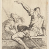 Two soldiers Seated on a Rectangular Stone