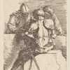 Three Soldiers in Conversation