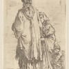 Oriental in Turban, Seen from Behind, with Two Women