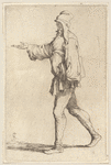Man Striding with Right Arm Outstretched