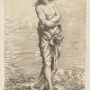 Semi-nude, Walking Toward the Right
