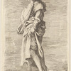 Young Woman Walking Toward the Left