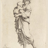 Young Mother Carrying an Infant