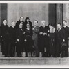 Publicity photograph of the Moscow Art Theatre company visiting during the stage production Hamlet