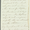 Jessie Mocatta to Jane Porter, autograph letter signed