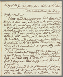 Sir George Thomas Staunton to Mary Skinner, letter (copy)