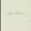 Anna Middleton to Jane Porter, autograph letter signed