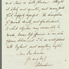 George Hamilton Gordon, Lord Aberdeen to Jane Porter, autograph letter signed