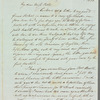 Sir Charles Throckmorton to Jane Porter, autograph letter signed