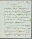 Sir Charles Throckmorton to Jane Porter, autograph letter signed