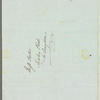 Sir Charles Throckmorton to Jane Porter, autograph letter signed