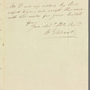 [W.?] Pollard to "Dear Madam," autograph letter signed