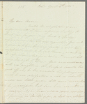 Mary Anne Meijer to Jane Porter, autograph letter signed