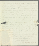 Mary Anne Meijer to Jane Porter, autograph letter signed