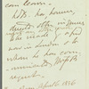 Henry Brougham, Lord Brougham and Vaux to Jane Porter, autograph letter third person