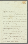 Aaron Vail to Jane Porter, autograph letter signed