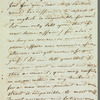 Pauline Balabin to Jane Porter, autograph letter signed