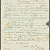 E. Dillon to Jane Porter, autograph letter signed