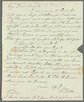 E. Dillon to Jane Porter, autograph letter signed