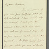 John Brodribb Bergne to Jane Porter, autograph letter signed