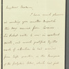 John Brodribb Bergne to Jane Porter, autograph letter signed