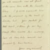 John Brodribb Bergne to Jane Porter, autograph letter signed