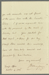 John Brodribb Bergne to Jane Porter, autograph letter signed