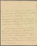 Sir James Campbell to Jane Porter, autograph letter signed