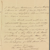 Sir James Campbell to Jane Porter, autograph letter signed