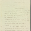 Theodore Sedgwick Fay to Jane Porter, autograph letter signed