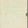 Theodore Sedgwick Fay to Jane Porter, autograph letter signed