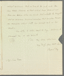Theodore Sedgwick Fay to Jane Porter, autograph letter signed
