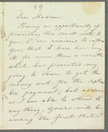 H. L. Meijer to Jane Porter, autograph letter signed