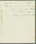 H. L. Meijer to Jane Porter, autograph letter signed