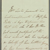 Lady Theresa Lewis to Jane Porter, autograph letter third person