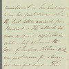 Lady Theresa Lewis to Jane Porter, autograph letter third person