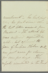 Lady Theresa Lewis to Jane Porter, autograph letter third person