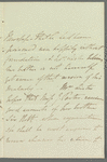 Lady Theresa Lewis to Jane Porter, autograph letter third person