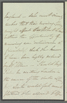 Lady Theresa Lewis to Jane Porter, autograph letter third person