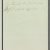 Lady Theresa Lewis to Jane Porter, autograph letter third person