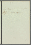 Lady Theresa Lewis to Jane Porter, autograph letter third person