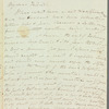 Mary Skinner to Jane Porter, autograph letter signed