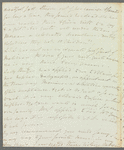 Mary Skinner to Jane Porter, autograph letter signed