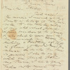 Charles Kelsall to Jane Porter, autograph letter signed